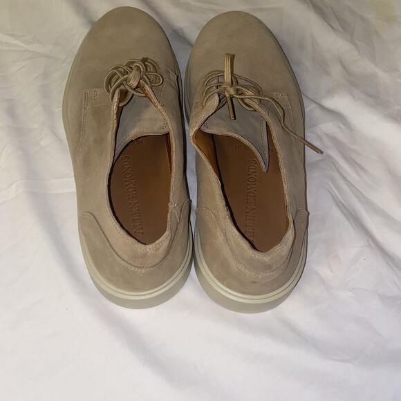 Allen Edmonds "HENDERSON" Men's Lace-Up Derby Sneakers Size 11 D Bone Suede - Picture 4 of 11